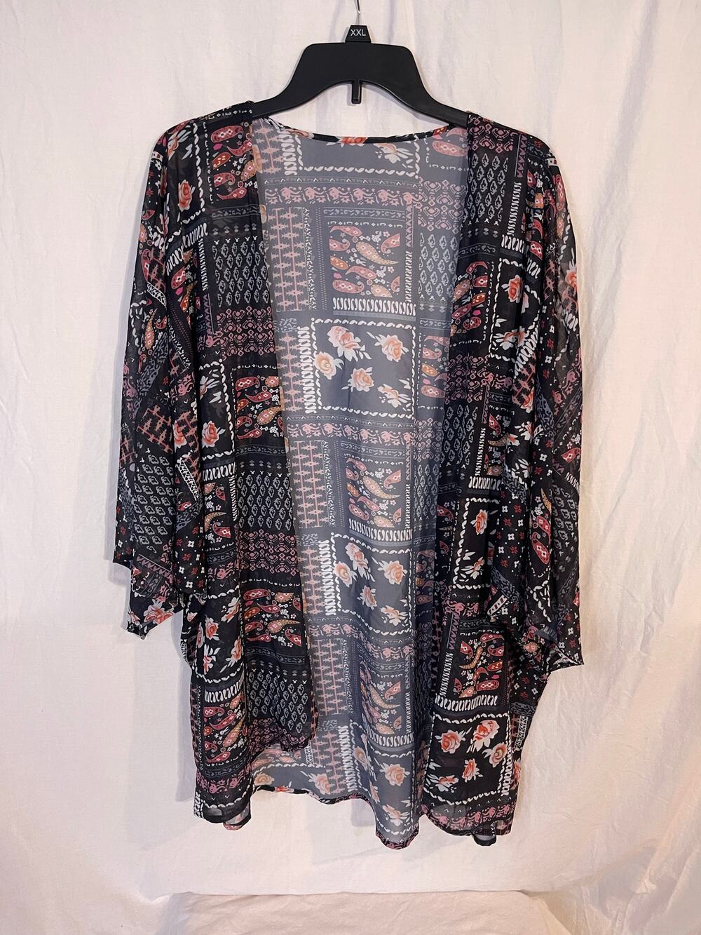 Womens 4x patchwork cardigan sweater
